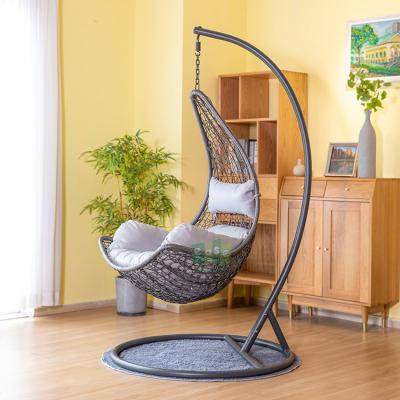 China (EFH1001) Wicker Hanging Swing Accent Moon Chair Stand Eco - Friendly For Home Indoor for sale