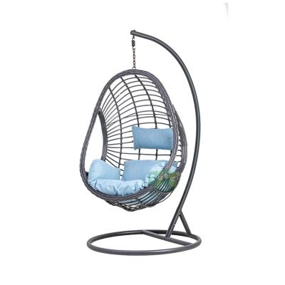 China (EFH1007) Eco-friendly Wholesale Garden Swing Stand Rattan Egg Chairs Outdoor Furniture for sale