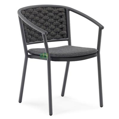 China Eco - Friendly ( E3036 ) Stacking Outdoor Rope Weaving Dining Chair Modern Garden Furniture for sale