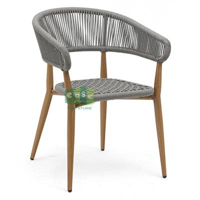 China Eco - Friendly Wholesale Garden Furniture Rope Woven Dining Chair E1144 Outdoor for sale