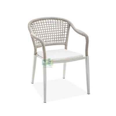 China Eco-friendly Modern Garden Furniture (E3088) Balcony Weave Outdoor Rope Dining Armchair for sale