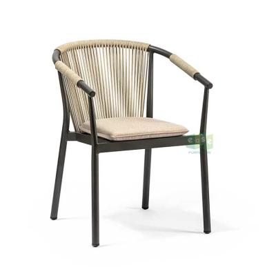 China Eco-friendly Garden Patio Hotel (E7401) Modern Woven Rope Chairs Outdoor Dining Furniture for sale