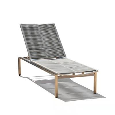 China (E3024) Eco-friendly Modern Nordic Commercial Outdoor Beach Sun Lounger Chaise Lounge Bed for sale