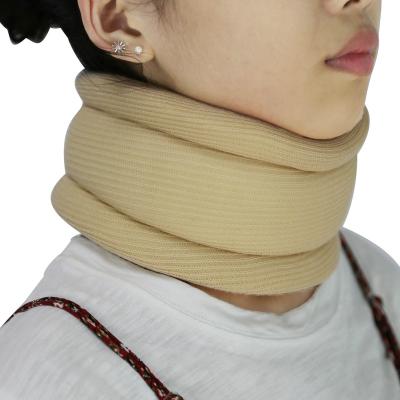 China Polyester Foam Cervical Collar Neck Support With Inner Plastic Insert NK-003 for sale