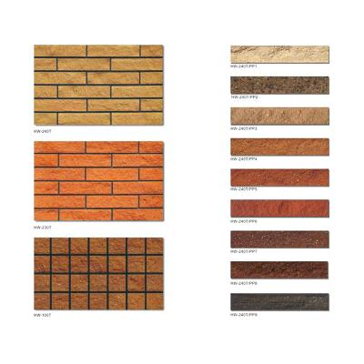 China BRICTEC Brown  Decorative Panelling Tiles Brick Exterior Decoration Brick Wall Home Interior for sale