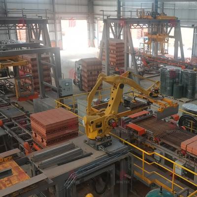 Chine BRICTEC Robot de réglage automatique flexible Machine d'emballage robotique pour usine de briques à vendre