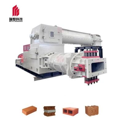 China BRICTEC Clay Block Making Machinery Medium Capacity Double Stage Extruder for Building Material Manufacturing Industry for sale