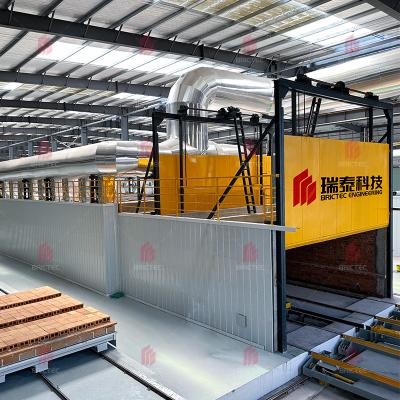 China High Capacity 180kw Motor Power MFRS-I Brick Tunnel Kiln for Precise Temperature Control for sale