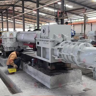 China Elektrische klei stenen extrudermachine voor het bakken van bakstenen hol of stevig bakstenen type Te koop