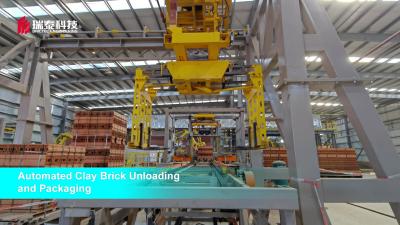 중국 Automated Unloading and Packing of Clay Brick Making Process in Brictec 판매용