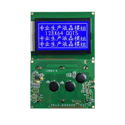 China shenzhen suppliers 12864-6 Custom Display Modules   lcd 20pin FSTN  Blue LCM LCD Display Monitors For Electronic Dictionary 93*70*12.5 for sale