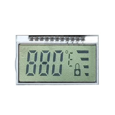 China VA Factory Price Custom Thermostat Lcd Display Reflective Lcd 7 Segment Lcd Display Manufacturer VA Metal Feet Full Transparency for sale