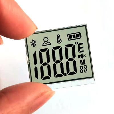 China TN TN Segment Lcd Display Custom Lcd Temperature Display LCD Screen Made in China Manufacturer Chengxin Metal Feet Negative for sale