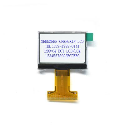 China 12864-18258A16 Competitive price lcd liquid crystal display module 128x64 monochrome lcd display 50*38.9*4.3 for sale