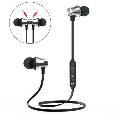 China Wholesale Wireless In-Ear Neckband Earbuds Earphone Sport Running Stereo Headset Magnet Earphone Earbuds With Microphone for sale