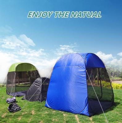 China Portable Outdoor Mesh Screen Beach Tent Sun Shade Shelter Portable Summer Mesh Beach Tent Pop Up for sale