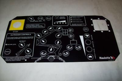 China OEM Haulotte Decal Biljax Control Box Overlay A-01931-D Te koop