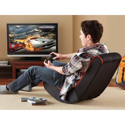 China Bestselling Foldable 2020/2021 Cheap Foldable PU Leather Gaming Chair Wrapping With Lights And Speakers for sale