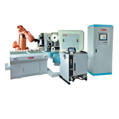 China Human-Machine Interaction Metal Tube Fixture ROBOT Brass Grinding Polishing Automatic Polishing Machine for Stainless Steel for sale