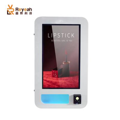 China Metro Station Mini Size With Advertise Player Eye Lash Beauty Vending Machine Wall Mounted Vending For Cosmetic Products for sale