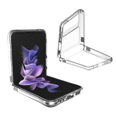 China Shockproof Ultra Thin Hard Light Fuel Injection Anti Scratch PC Phone Case For Samsung Galaxy Z Flip 3 Case for sale