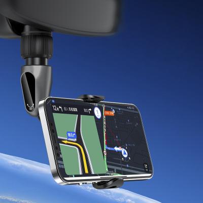 China Adjustable In Stock 360 Degree Rotating Mirror Cell Phone Car Mount Holder for sale