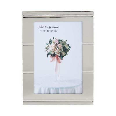 China Jinn Home 4x6 5x7 A4 Environmentally Friendly Wholesale Silver Rectangular Metal Photo Frame for sale