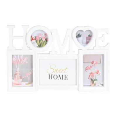 China Plastic Frame Environmental Friendly Plastic Wedding Collage Picture Wall Hanging Decorative Multiple Aperture Photo for sale