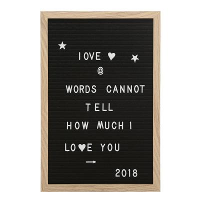 China Environmentally Friendly IN STOCK! Wooden Felt Letter Panel with Changeable Letter Wedding Decoration Photo Frame for sale