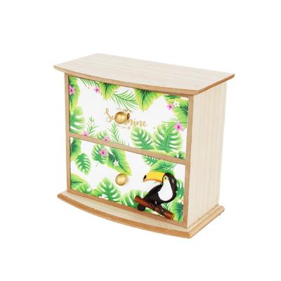 China Europe Jinnhome Decoration Box+ Wooden Bird Printed Picture For Girl Wooden Storage Box, Wooden Box for sale