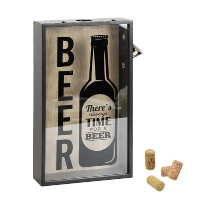 China Jinn Home Custom Metal Beer Bottle Opener Shade Box Viable Bar Restaurant Home Wall Decoration for sale