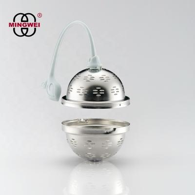 China MINGWEI Stainless Steel Sustainable Loose Leaf Tea Ball For Tea Infuser Spoon for sale