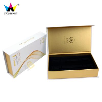 China Handmade Hot Selling Recycled Cardboard Material Magnetic Rigid Packaging Magnet Cosmetic Gift Box With Insert for sale