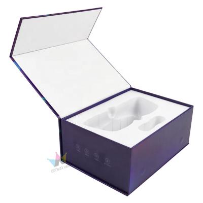 China Recycled Materials Card Paper Custom Cosmetic Packaging Box Custom Design Magnetic Empty Bottle Luxury Packaging for sale