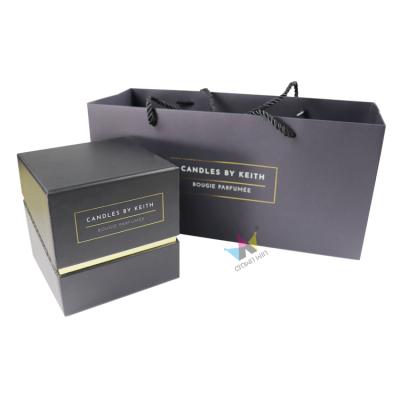 China Recycled Materials Custom Eco - Friendly Shopping Bag Black Personalized Paper Bag for sale