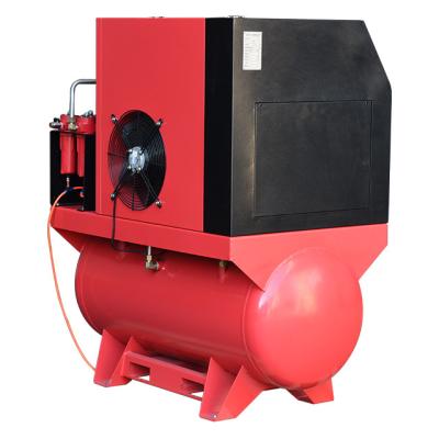 China Good quality exported lubricated one HPM-10A 11kw air tank screw air compressor oil cooling motor with CE certificate for sale