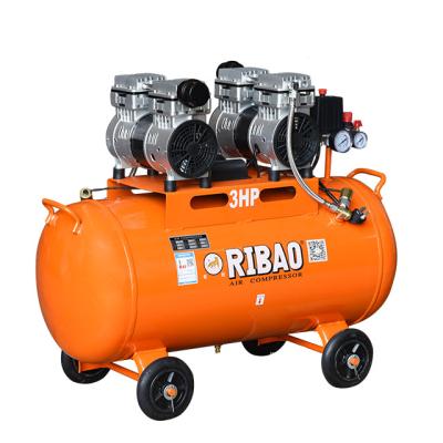 China RIBAO Oil Free High Efficiency D RI-2*750W-70D Silent Oil Free Air Compressor for sale