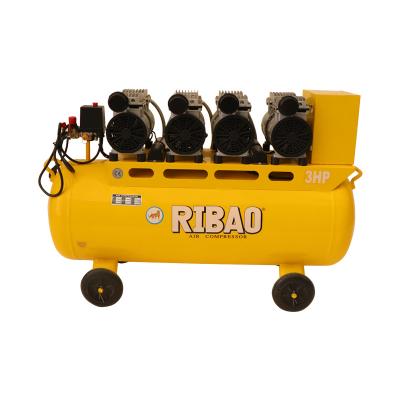 China RIBAO PORTABLE PISTON OIL FREE AIR COMPRESSOR oil free one RI-4X750W-100D WITH CE for sale