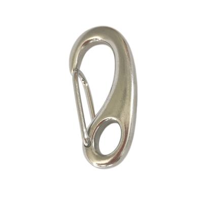 China Retail Industry Marine Quick Link Carabiner Climbing Hook /316 30mm Stainless Steel 304 Egg Shape Spring Link for sale