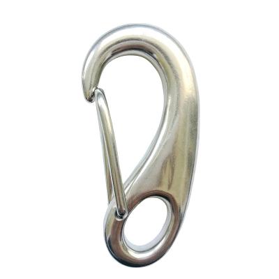 China Small stainless steel304/316 stainless steel egg shape snap hook carabiner safety lifting snap hook for sale