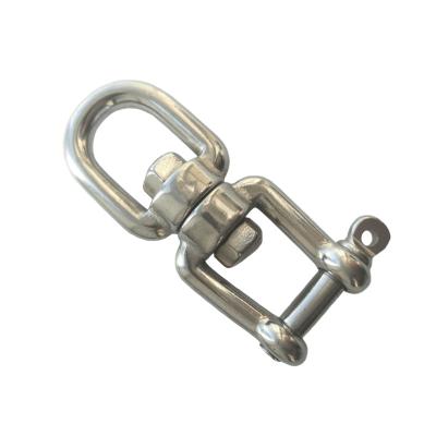 China Double Stainless Steel Clevis Crane Jaw Swivel Ring & Jaw Grommet & for sale