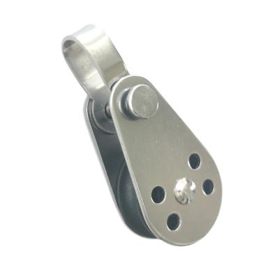 China Hotels Stainless Steel Pulley Block With Nylon Wheel For Marine And Industrial Rigging Aplications for sale