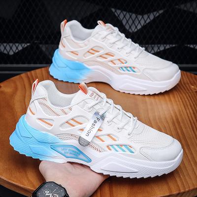 China Fashion Trend M811 Mens Lightweight Lace Up Casual Sports Shoes Breathable Mesh Running Sneakers For Men for sale