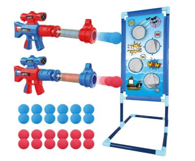 China Air Gun Kids Foam Ball Snap Air Toy Guns With Stance Shooting Target Shooting Game Toy For Kids for sale