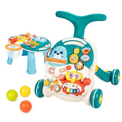 China Learning Walker Toy 2 In 1 Early Education Cute Joints Crab Toys Musical Balls Baby Sit To Stand Learning Walkers & Activity Table W/light & Music for sale