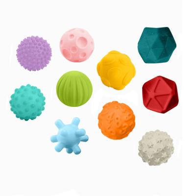 China Soft Hand Hook Multi Sensory Ball Toys Baby Massage Touch Sensing Ball Classroom Baby Soft Glue Knead Squeeze Balls Blocks Toys 35.2*7*27cm for sale