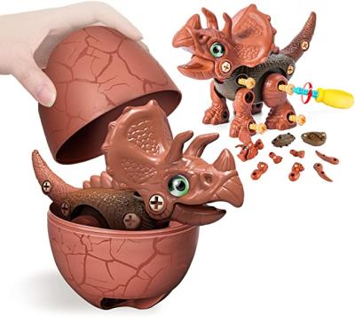 China Take Apart Dinosaur Toys With Dinosaur Eggs DIY Blow Back Building Toys Set For Children 13.4*13.4*16..8 for sale