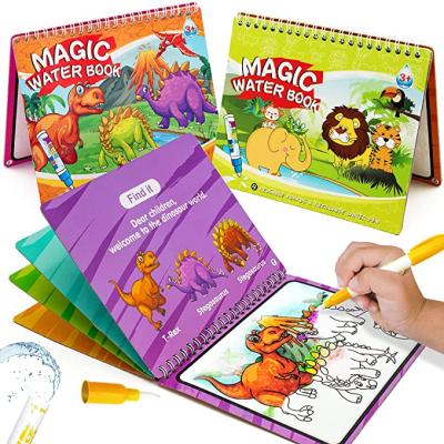 China Water Drawing Books Sprinkle No-Mess Drawing Books Water Doodle Painting Board with Pen Educational Birthday Gift Toys for sale