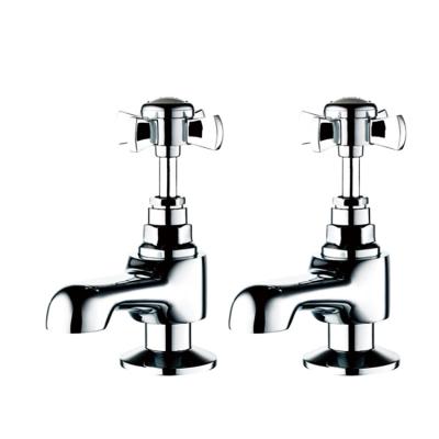 China Brass English Style Basin Pair Water Wash Mixer Tap Bathroom Taps Faucet Tap for sale