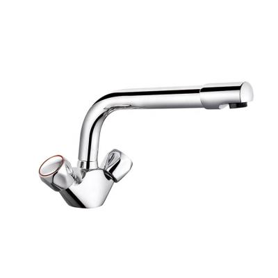 China Other Brass Two Handle Mixer Tap Health Kitchen Sink Faucet Faucets for sale